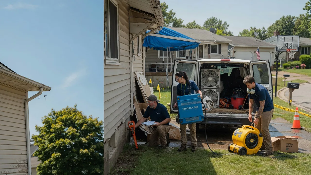 Ceiling Leak Cleanup in Winnebago, WI near me